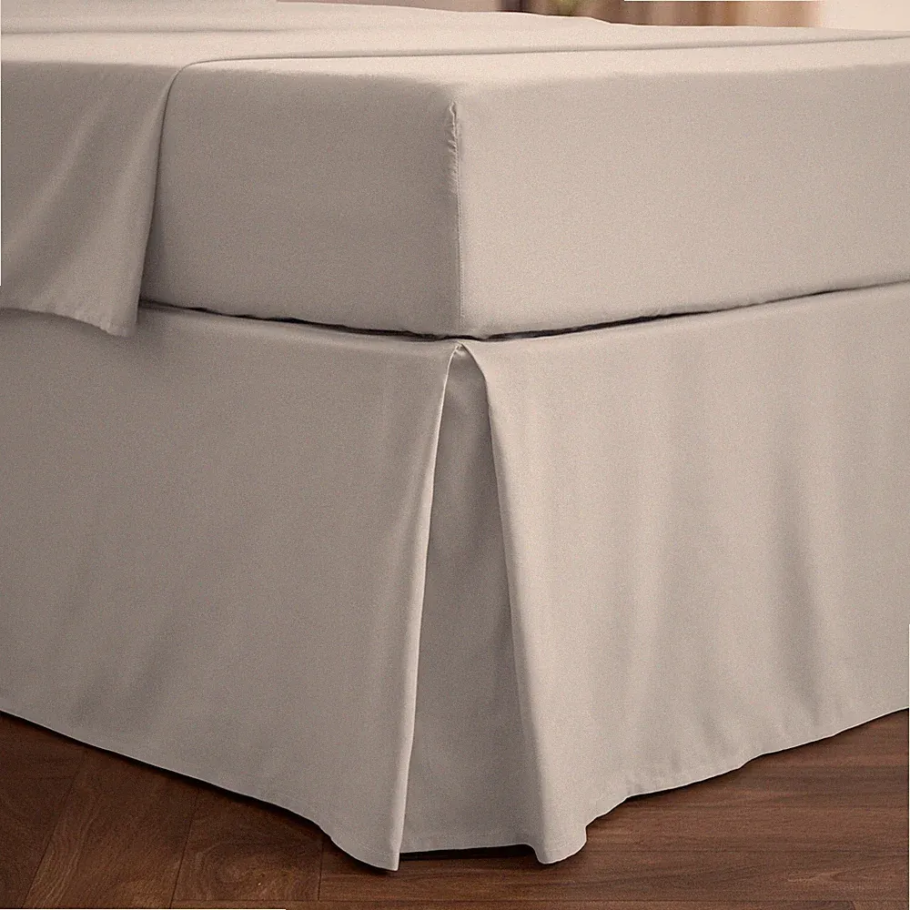 Mellanni Bed Skirt 15-Inch Tailored Drop Pleated Bed Frame and Box Spring Cover