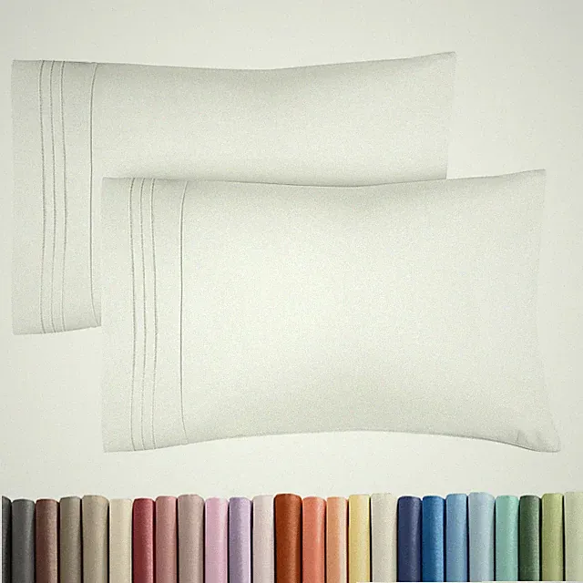 Pillow Cases Set of 2, Hotel Quality Ultra Soft Pillow Covers by CGK Linens
